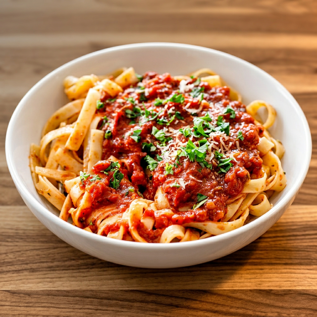 Pasta with Marinara Sauce.
