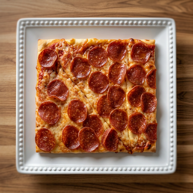 Beef Pepperoni Slice Pizza.