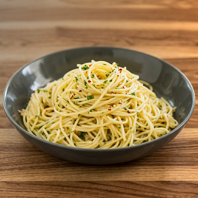 Pasta with Garlic & Oil.