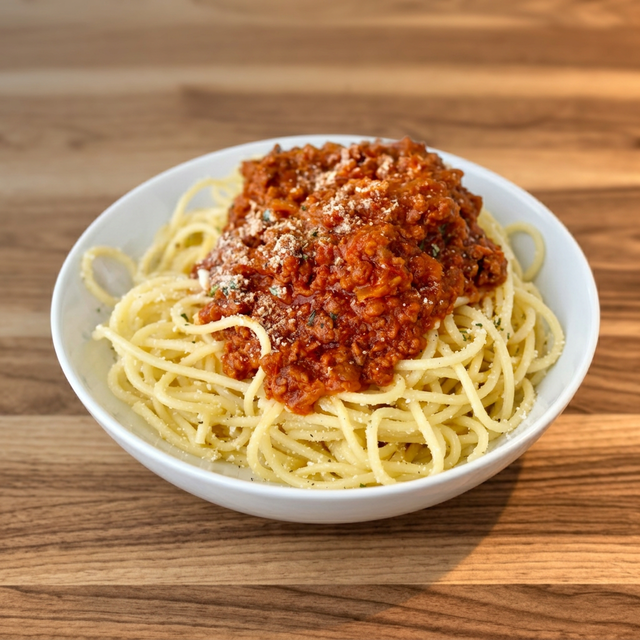 Pasta with Meat Sauce.