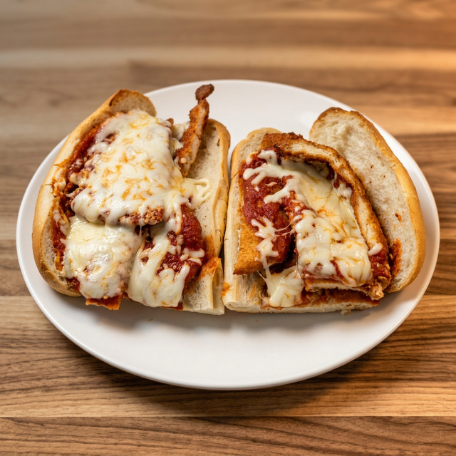 Chicken Parmigiana Hero.