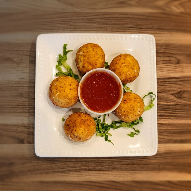 Mini Cheese Riceballs.