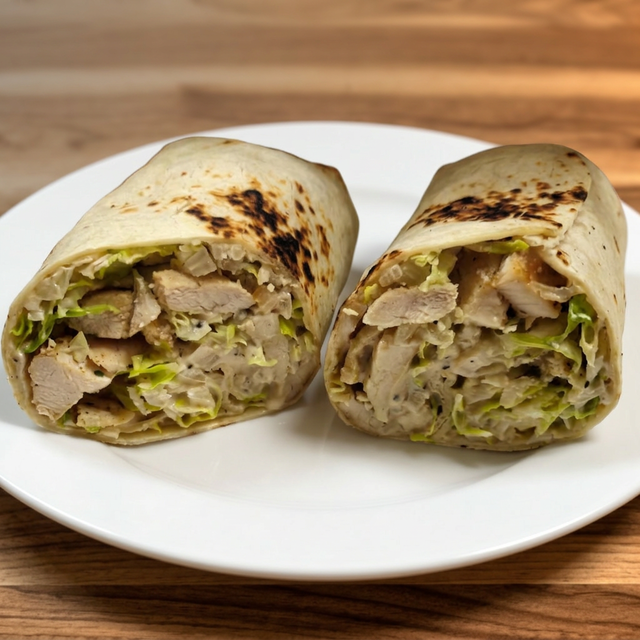 Grilled Chicken Caesar Wrap.